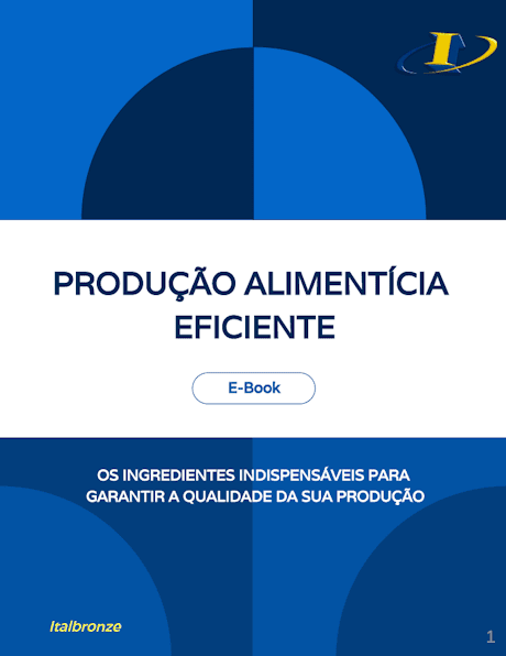 Componentes de bronze para produção alimentícia